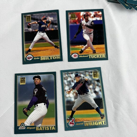 2001 Topps Baseball Cards Lot Of 190 NM With Opening Day & Barry Bonds + Teams - Picture 9 of 12